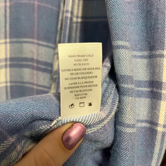 Rails Hunter Plaid Long Sleeve Button Down Shirt in Sky/White/Candy - Picture 5 of 5